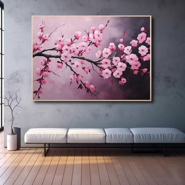 Abstract Cherry Blossom Painting